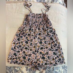 Pink & Green Floral Romper